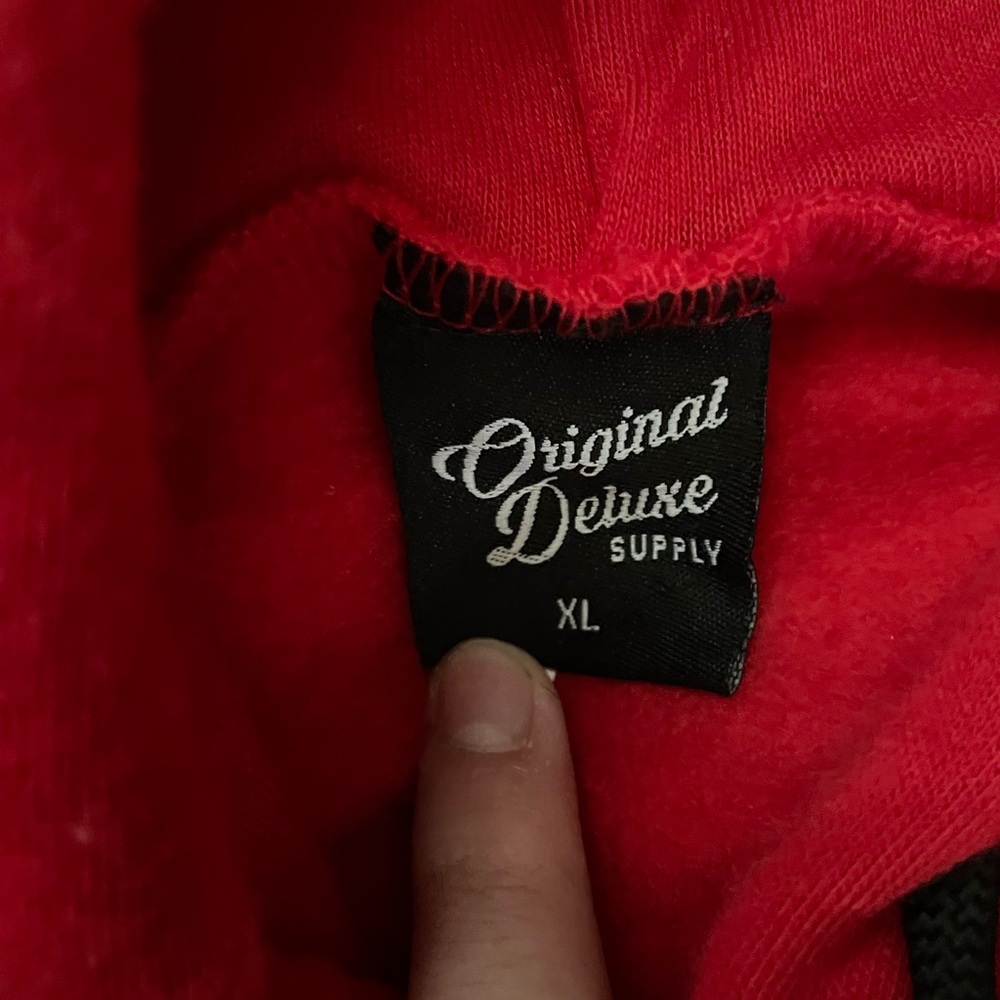 Original Deluxe Supply Red Hoodie XL